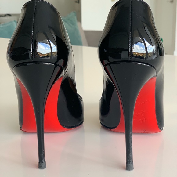 Pigalle Follies Louboutin black heels 37.5 - Picture 2 of 7